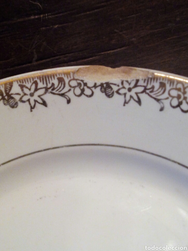 Antig&uuml;edades: Plato postre San Claudio Oviedo. - Foto 2
