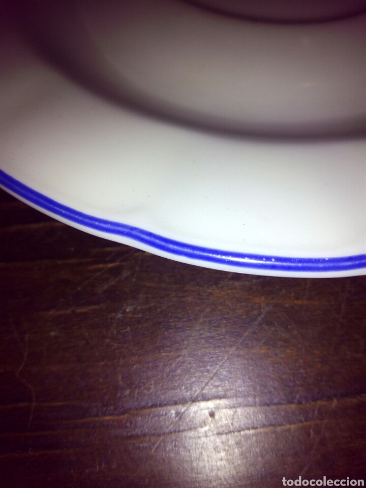 Antig&uuml;edades: Plato postre Bell China Vigo - Foto 1