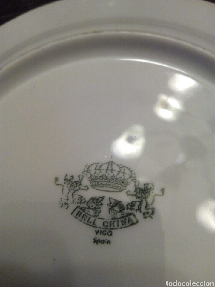 Antig&uuml;edades: Plato postre Bell China Vigo - Foto 3