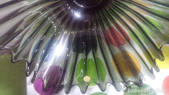 Antig&uuml;edades: antiguo centro de mesa de cristal, de joyeria - Foto 3