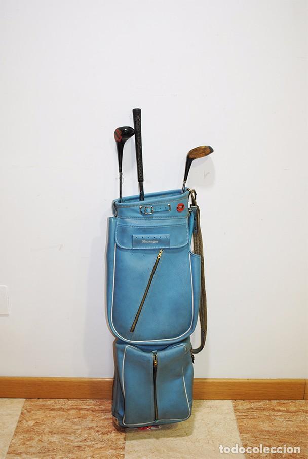 Antiguidades: ANTIGUA BOLSA PARA PALOS DE GOLF