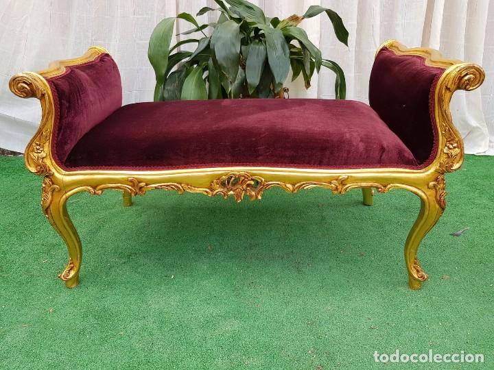 Antig&uuml;edades: DIV&Aacute;N ESTILO FRNCES PAN DE ORO - Foto 1