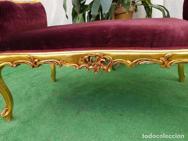 Antig&uuml;edades: DIV&Aacute;N ESTILO FRNCES PAN DE ORO - Foto 2