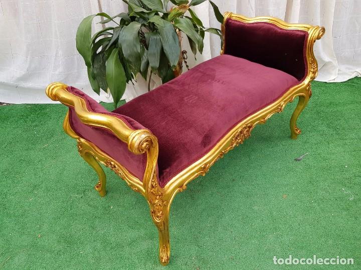 Antig&uuml;edades: DIV&Aacute;N ESTILO FRNCES PAN DE ORO - Foto 5