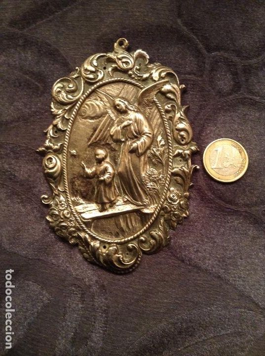Antig&uuml;edades: Placa plata religiosa siglo XIX - Foto 1