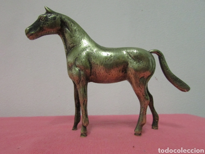 Antig&uuml;edades: Figura caballo metal colecci&oacute;n