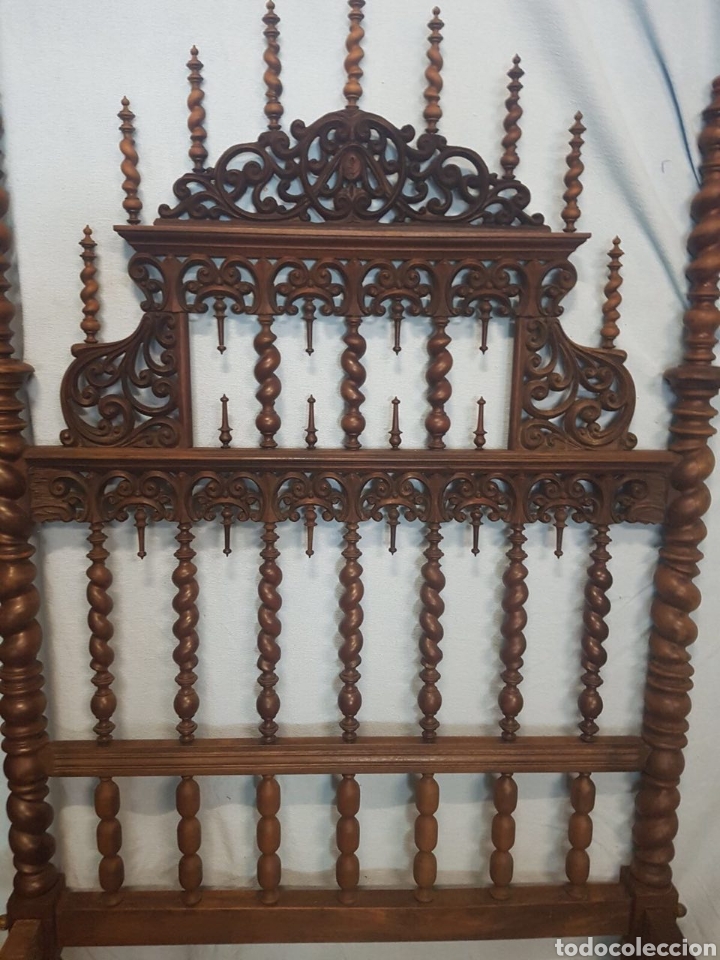 Antig&uuml;edades: Cama de casa palacio siglo XIX - Foto 1