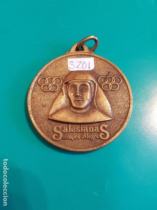 Antig&uuml;edades: MEDALLA COLEGIO SALESIANAS. SIEMPRE ALEGRES - Foto 1