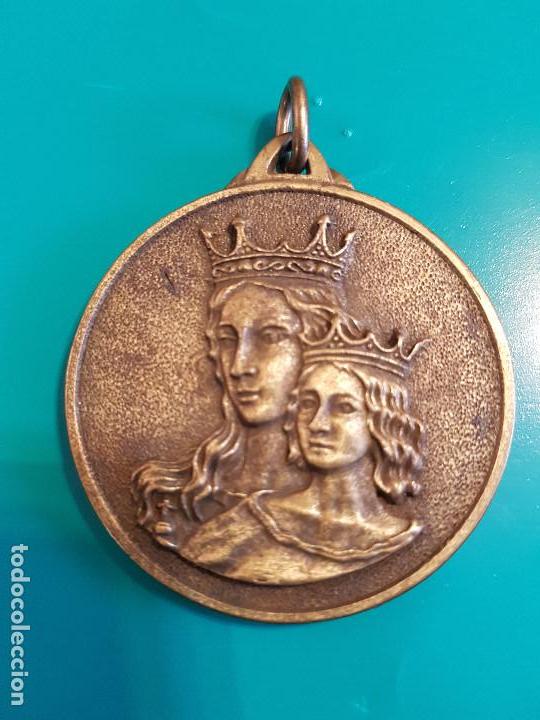 Antig&uuml;edades: MEDALLA COLEGIO SALESIANAS. SIEMPRE ALEGRES - Foto 2