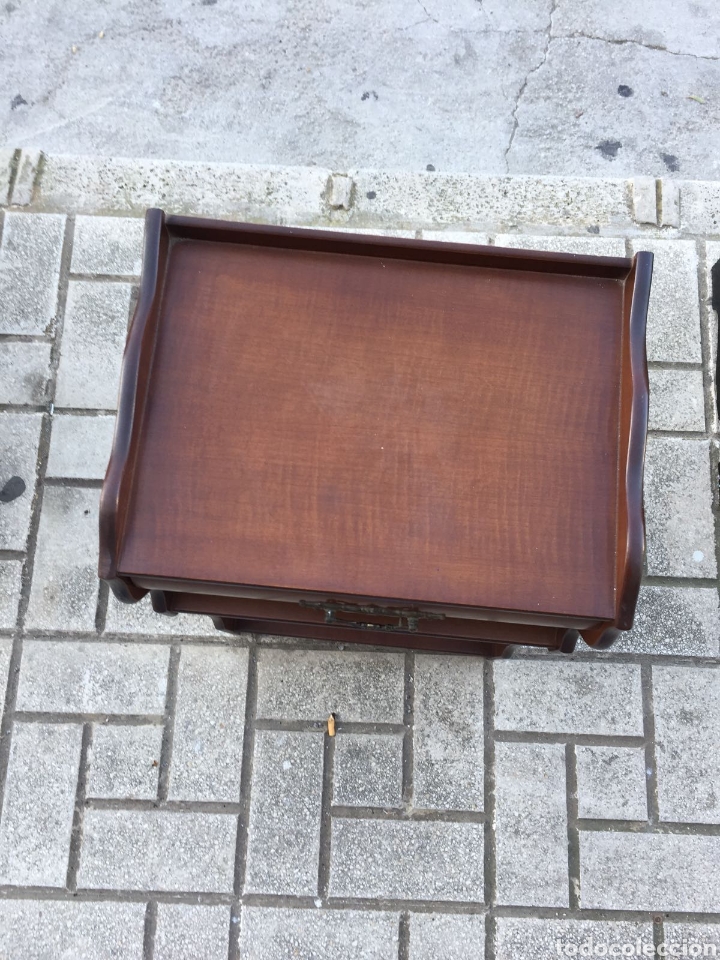 Antig&uuml;edades: MESA AUXILIAR TELEFONO - Foto 3