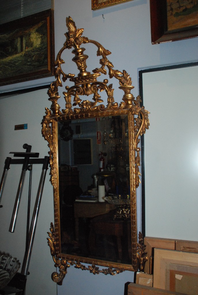 Antig&uuml;edades: MUY BONITO ESPEJO DE MADERA - Foto 7