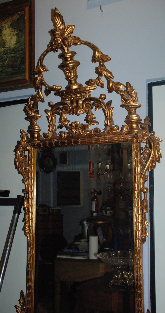 Antig&uuml;edades: MUY BONITO ESPEJO DE MADERA - Foto 8