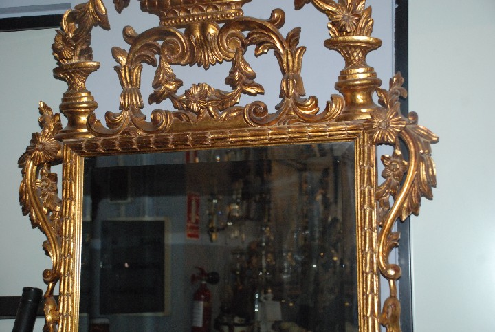 Antig&uuml;edades: MUY BONITO ESPEJO DE MADERA - Foto 10