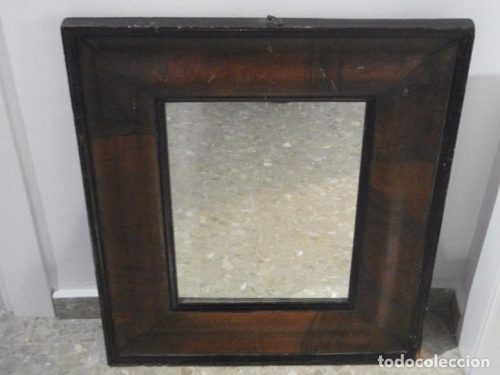 Antig&uuml;edades: ESPEJO MADERA MARRON - Foto 1