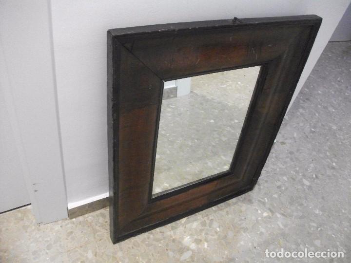 Antig&uuml;edades: ESPEJO MADERA MARRON - Foto 2