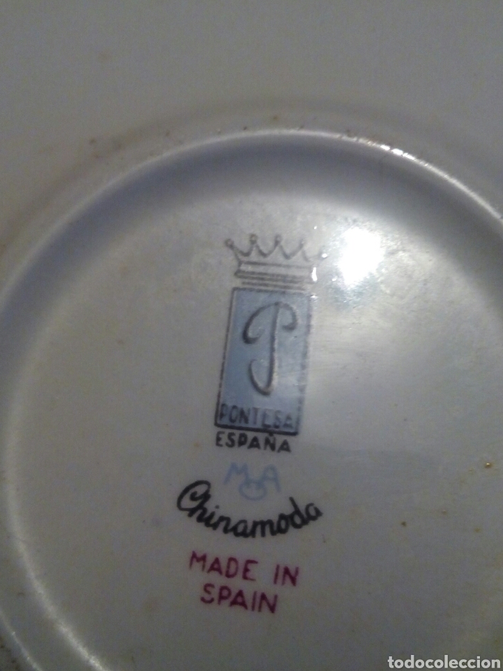 Antig&uuml;edades: Plato postre Pontesa - Foto 2