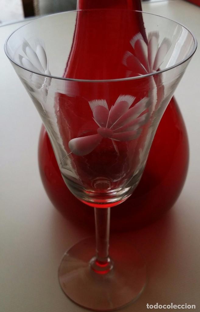 Antig&uuml;edades: PAREJA DE COPAS CRISTAL TALLADO - Foto 2
