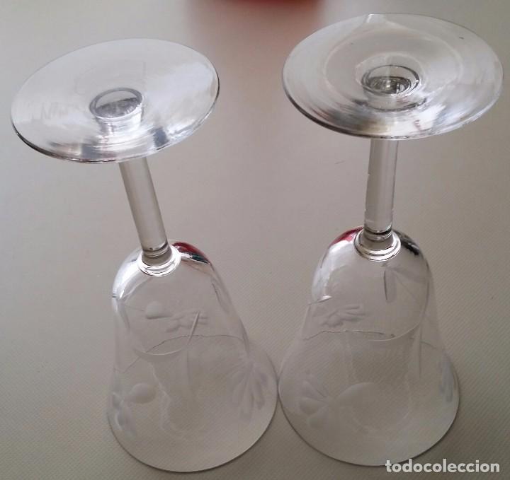Antig&uuml;edades: PAREJA DE COPAS CRISTAL TALLADO - Foto 6