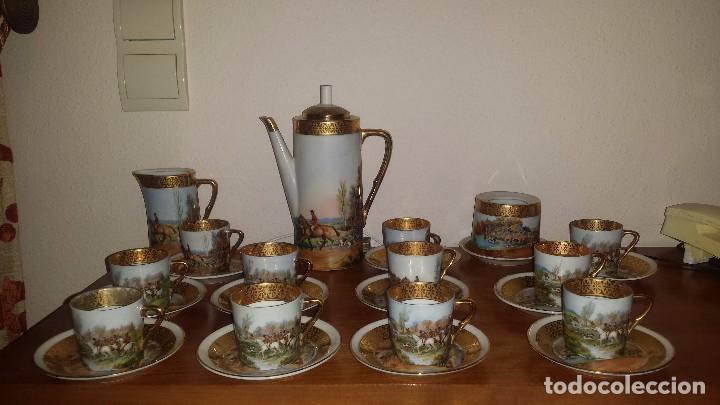 Antig&uuml;edades: antiguo juego de cafe de limoges - Foto 1