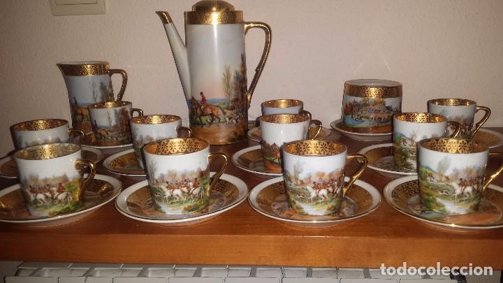 Antig&uuml;edades: antiguo juego de cafe de limoges - Foto 3