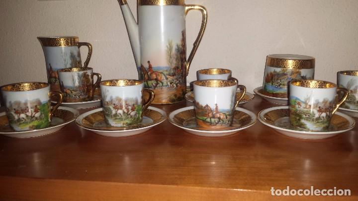Antig&uuml;edades: antiguo juego de cafe de limoges - Foto 4