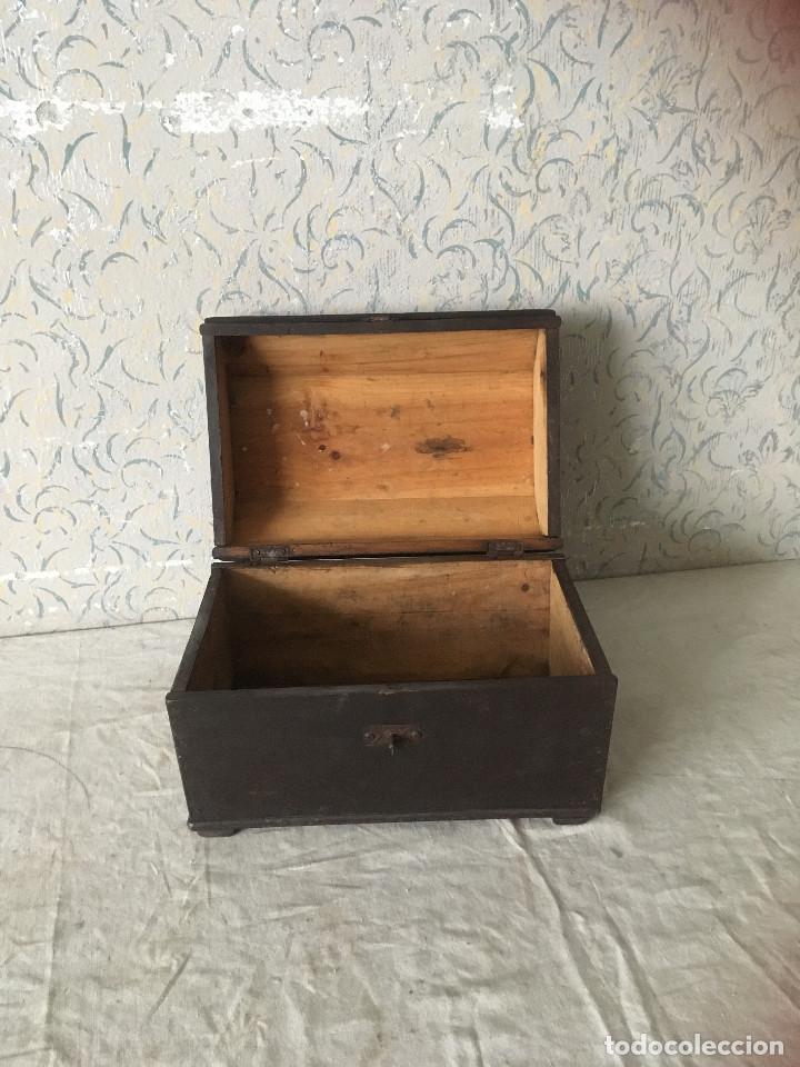 Antig&uuml;edades: ANTIGUA CAJA MALET&Iacute;N EN MADERA - Foto 5
