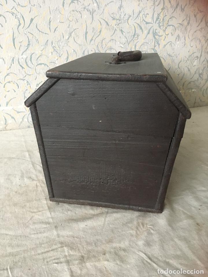 Antig&uuml;edades: ANTIGUA CAJA MALET&Iacute;N EN MADERA - Foto 13