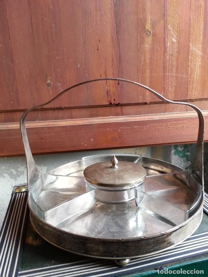Antig&uuml;edades: CENTRO DE MESA - BANDEJA . - Foto 2