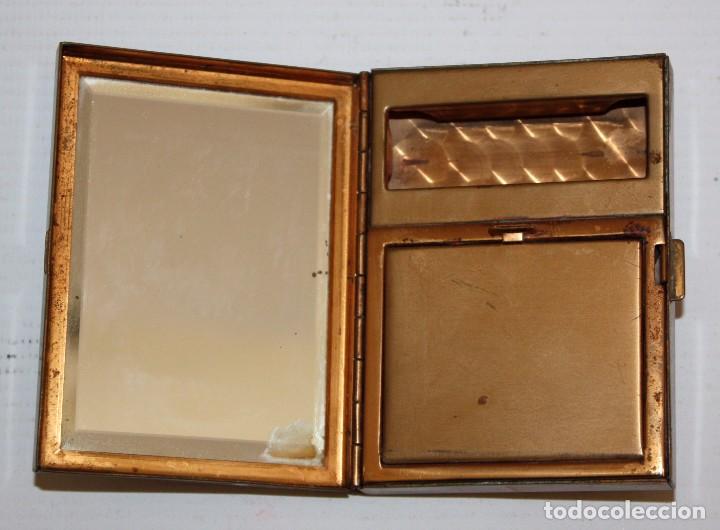 Antig&uuml;edades: CAJA EN METAL Y NACAR - Foto 3