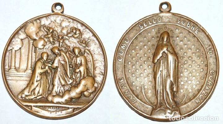 Antig&uuml;edades: MEDALLON DEL SIGLO XIX SAN BUENAVENTURA/INMACULADA CONCEPCION-N&ordm; 138