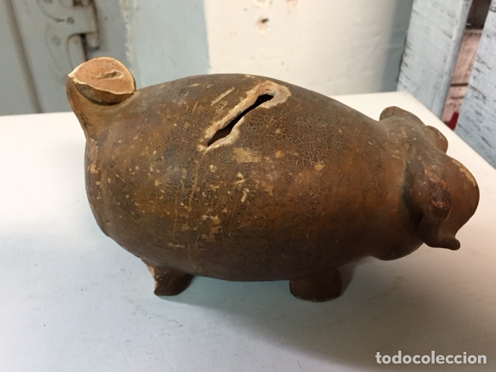 Antig&uuml;edades: Antigua hucha cerdito - Foto 1