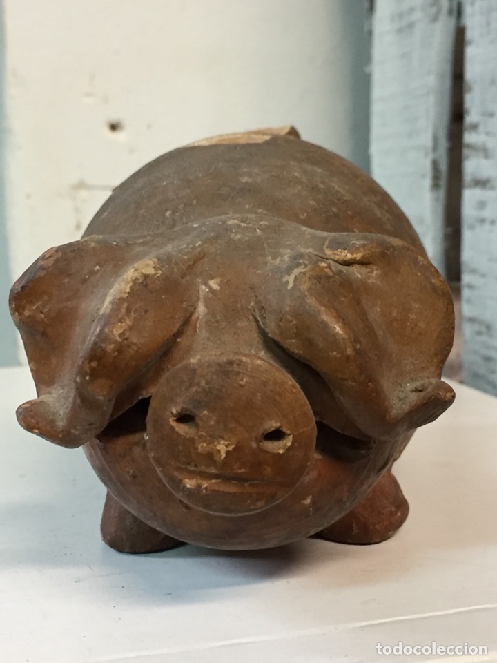 Antig&uuml;edades: Antigua hucha cerdito - Foto 3