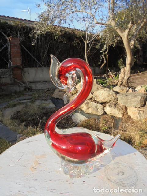 Antig&uuml;edades: CISNE DE CRISTAL DE MURANO - Foto 1