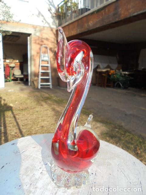 Antig&uuml;edades: CISNE DE CRISTAL DE MURANO - Foto 2