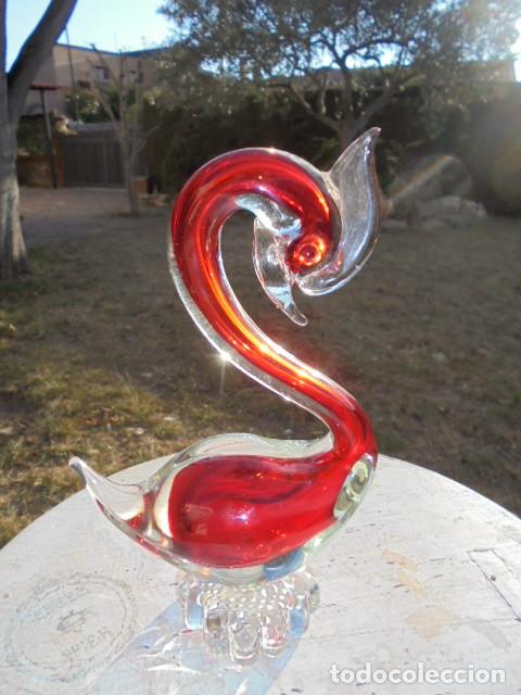 Antig&uuml;edades: CISNE DE CRISTAL DE MURANO - Foto 3