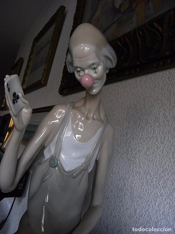 Antig&uuml;edades: PAYASO CON NI&Ntilde;A, LLADRO, 41 CMS. - Foto 6