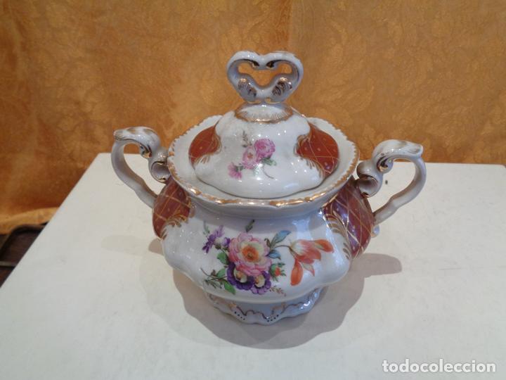 Antig&uuml;edades: JUEGO DE TE DE CERAMICA HISPANIA. - Foto 6