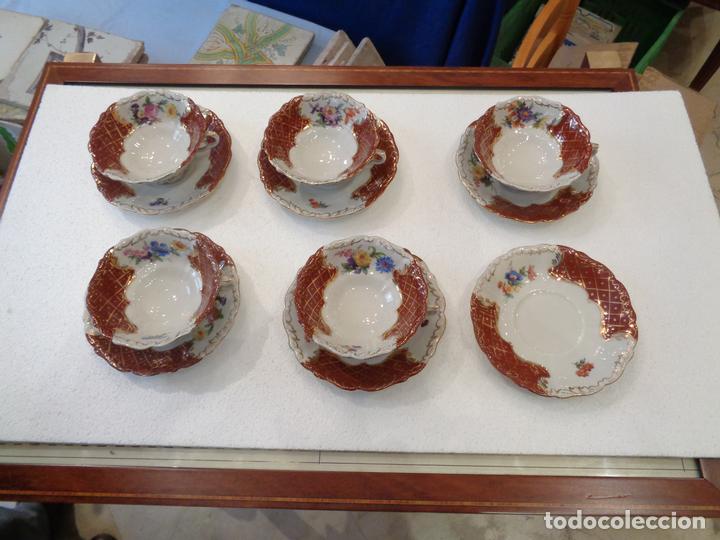 Antig&uuml;edades: JUEGO DE TE DE CERAMICA HISPANIA. - Foto 8