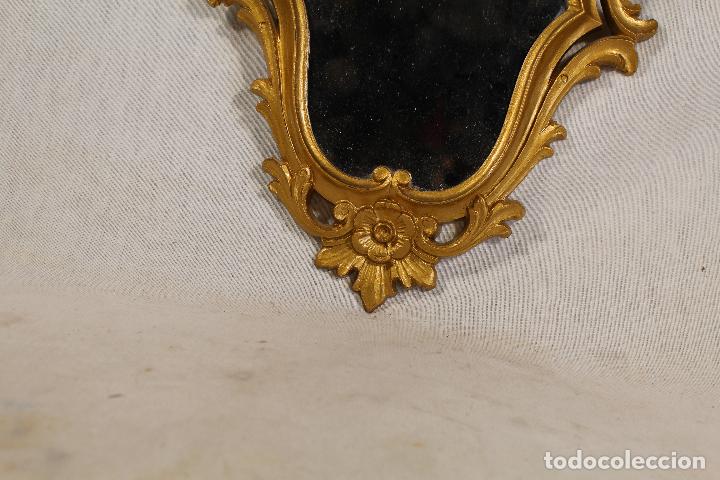 Antig&uuml;edades: espejo en resina dorada - Foto 4