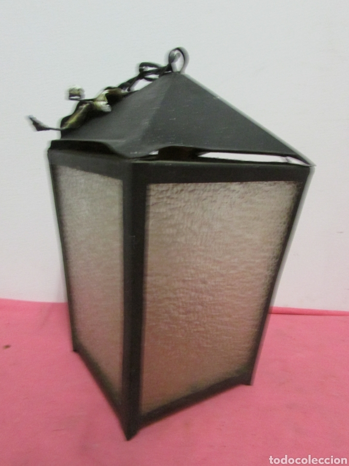 Antig&uuml;edades: Farol negro de forja - Foto 1