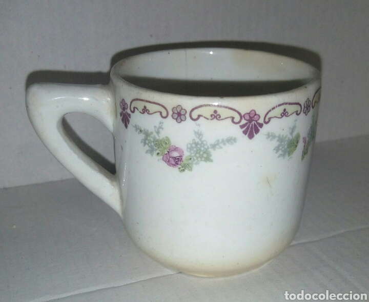 Antig&uuml;edades: Taza porcelana - Foto 1