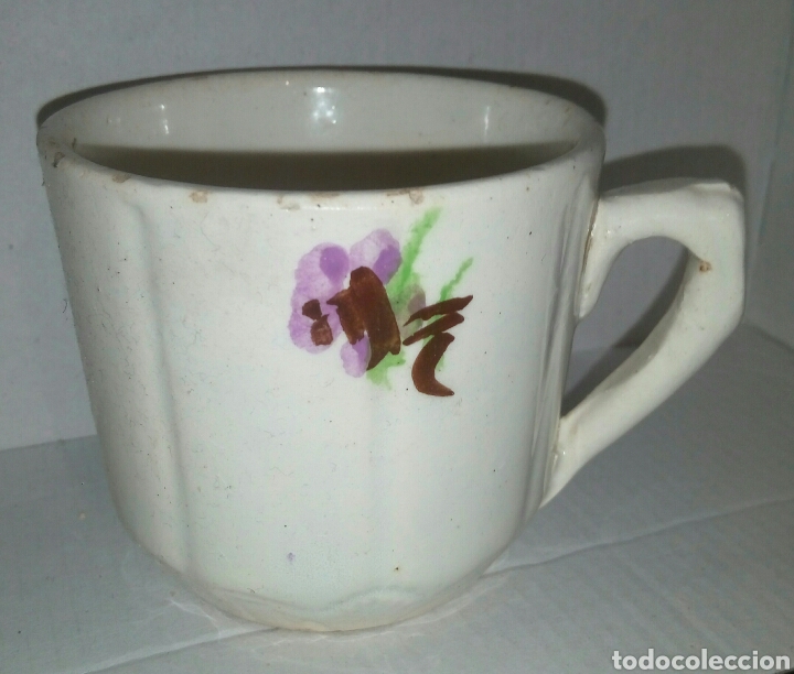 Antig&uuml;edades: Taza porcelana - Foto 2