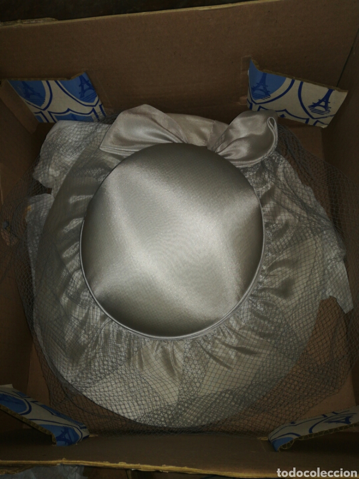 Antig&uuml;edades: Sombrero pamela de raso - Foto 6