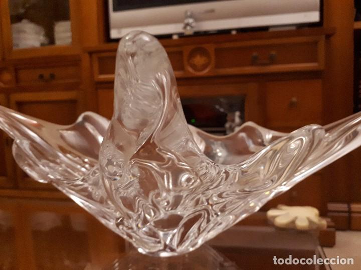 Antig&uuml;edades: antiguo centro de mesa de de cristal, - Foto 3