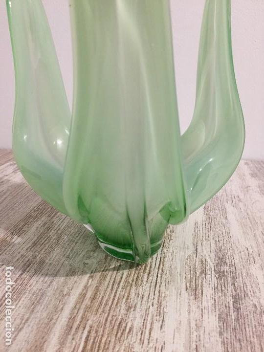 Antig&uuml;edades: CENTRO CRISTAL MURANO VERDE - Foto 3
