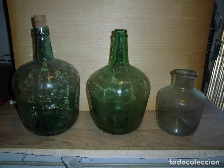 Antig&uuml;edades: damajuanas de cristal - Foto 1