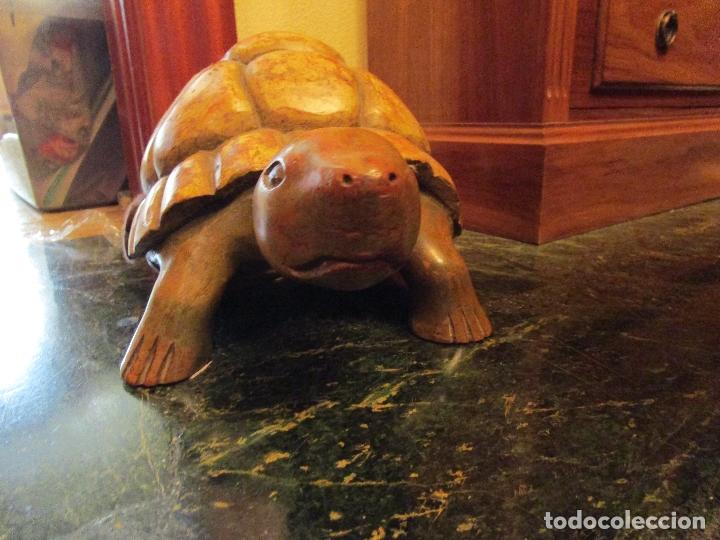 Antig&uuml;edades: PRECIOSA TALLA EN MADERA DE TORTUGA DE TIERRA
