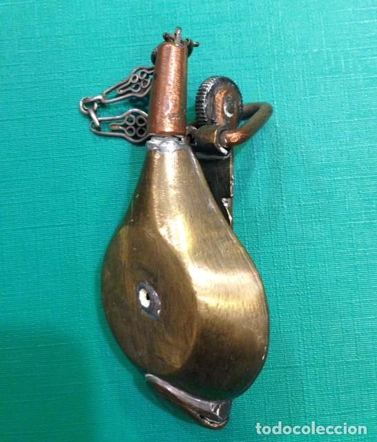Antig&uuml;edades: ANTIGUO MECHERO DE BRONCE Y COBRE - Foto 1