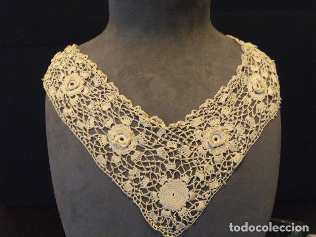 Antig&uuml;edades: ANTIGUO CUELLO DE ENCAJE IRLANDA - Foto 1