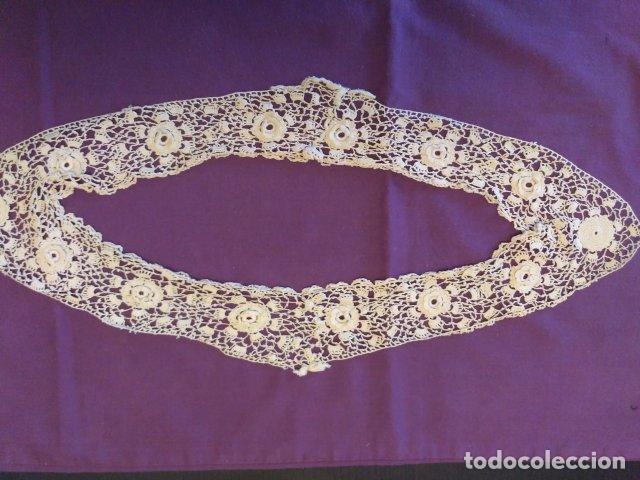 Antig&uuml;edades: ANTIGUO CUELLO DE ENCAJE IRLANDA - Foto 5